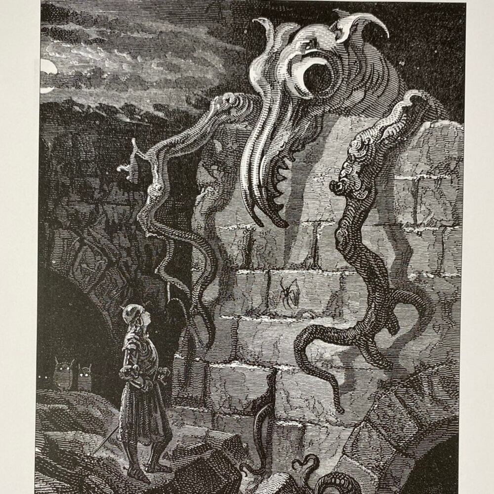 Dore, Gnarled Monster, Roland's Descent, Croquemitaine, Print, ~ 240707-WH 292